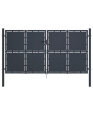 Portail de jardin Acier 300 x 200 cm Anthracite | Mobilier & Déco