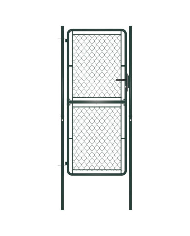 Portillon Acier 100 x 200 cm Vert | Mobilier & Déco