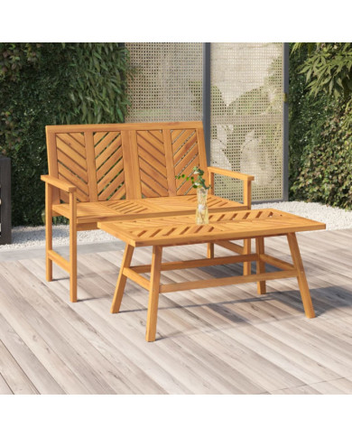 Banc de jardin 109 cm bois massif d'acacia | Mobilier & Déco