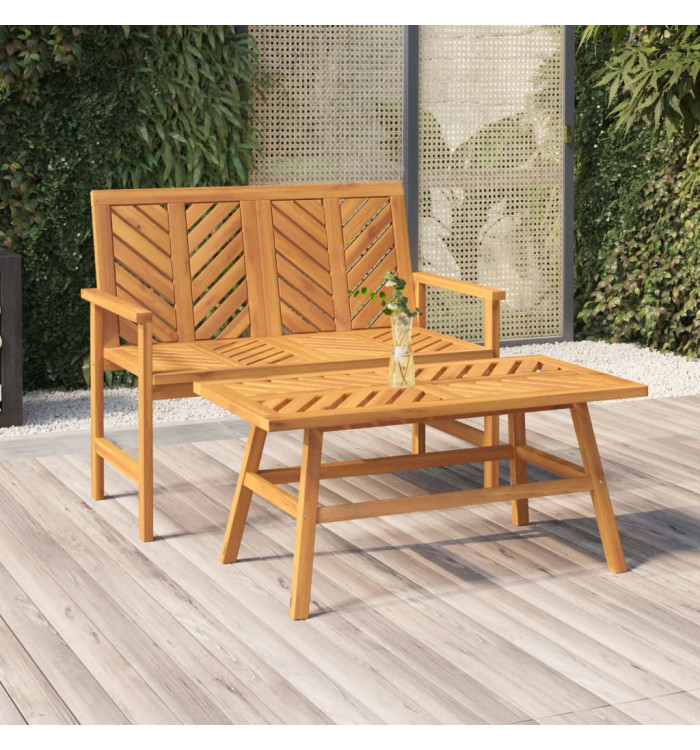 Banc de jardin 109 cm bois massif d'acacia | Mobilier & Déco