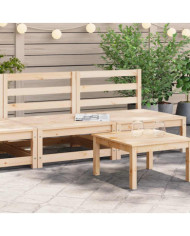Canapés centraux de jardin 2 pcs Bois de pin massif | Mobilier & Déco