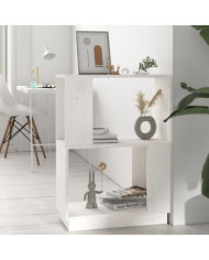 Bibliothèque/Séparateur de pièce Blanc 51x25x70 cm Pin solide | Mobilier & Déco