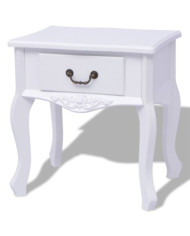 Table de chevet MDF Blanc | Mobilier & Déco
