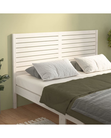 Tête de lit Blanc 206x4x100 cm Bois massif de pin | Mobilier & Déco