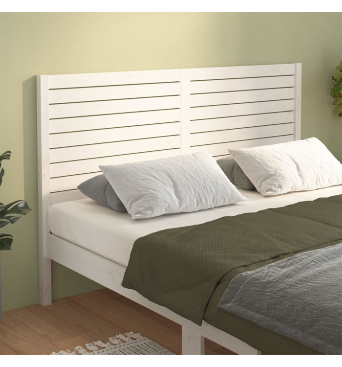 Tête de lit Blanc 206x4x100 cm Bois massif de pin | Mobilier & Déco