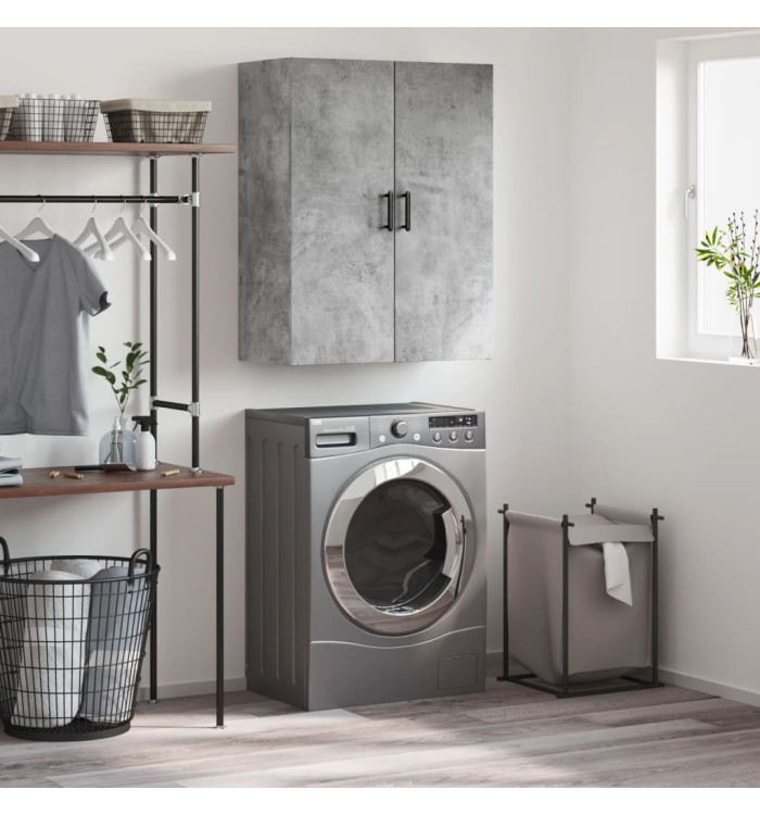 Armoire murale gris béton 69,5x34x90 cm | Mobilier & Déco