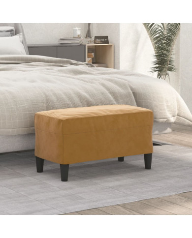 Banc Marron 70x35x41 cm Velours | Mobilier & Déco