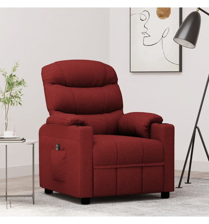 Fauteuil Rouge bordeaux Tissu | Mobilier & Déco