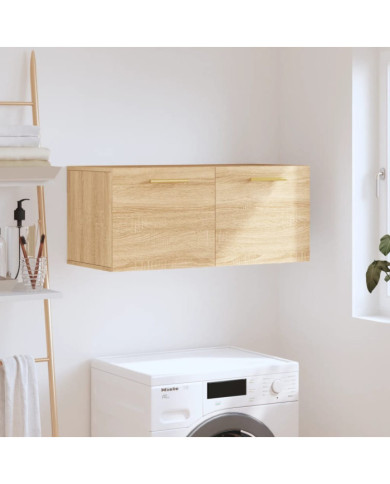 Armoire murale chêne sonoma 80x36,5x35 cm bois d'ingénierie | Mobilier & Déco