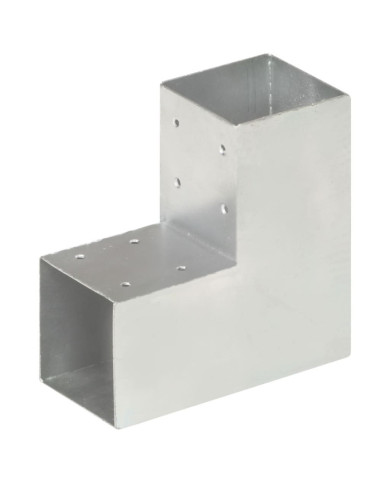 Connecteur de poteau Forme en L Métal galvanisé 91x91 mm | Mobilier & Déco