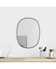 Miroir mural Noir 40x30 cm | Mobilier & Déco