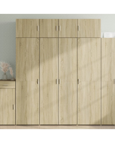 Armoire de rangement chêne sonoma 80x42,5x225 cm | Mobilier & Déco