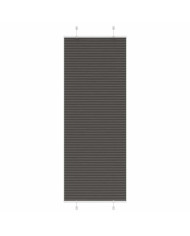 Store plissé noir 80x200 cm largeur du tissu 79,4 cm polyester | Mobilier & Déco