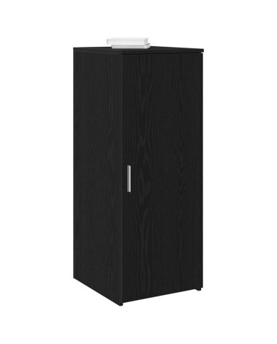 Armoire de rangement noir 40x45x103,5 cm bois d'ingénierie | Mobilier & Déco