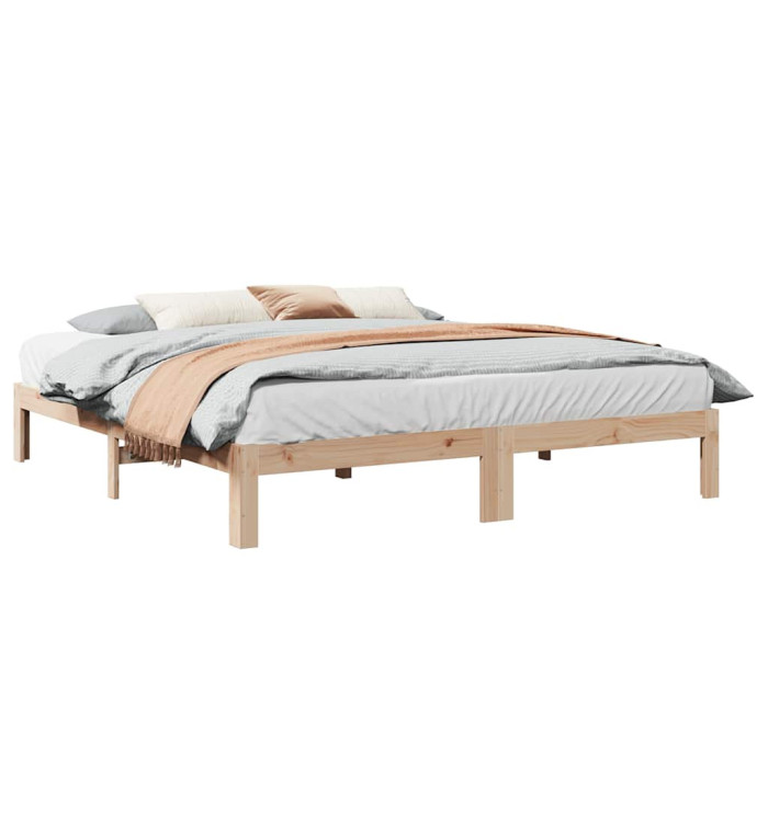 Cadre de lit sans matelas 180x200 cm bois massif de pin | Mobilier & Déco