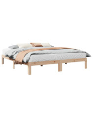 Cadre de lit sans matelas 180x200 cm bois massif de pin | Mobilier & Déco