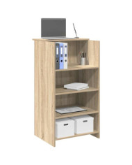 Bureau réception chêne sonoma 55x50x103,5 cm bois d'ingénierie | Mobilier & Déco