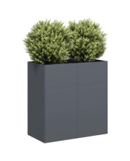 Jardinière anthracite 80x40x80 cm acier laminé à froid | Mobilier & Déco