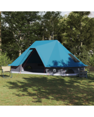 Tente Familiale Tipi Bleue Étanche pour 10 Personnes | Mobilier & Déco