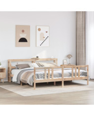 Cadre de lit avec tête de lit sans matelas 180x200 cm | Mobilier & Déco
