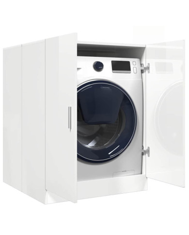 Meuble pour machine à laver Blanc brillant 71x71,5x91,5 cm | Mobilier & Déco