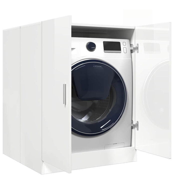 Meuble pour machine à laver Blanc brillant 71x71,5x91,5 cm | Mobilier & Déco