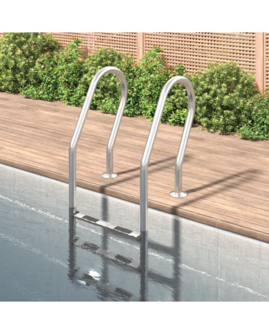Échelle de piscine 54x38x158 cm acier inoxydable 304 | Mobilier & Déco