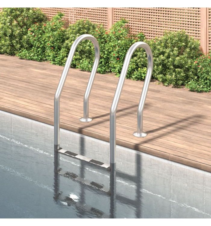 Échelle de piscine 54x38x158 cm acier inoxydable 304 | Mobilier & Déco