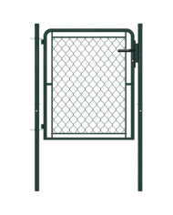 Portillon Acier 100x100 cm Vert | Mobilier & Déco