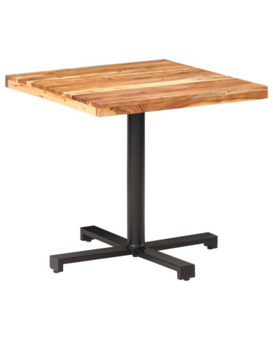Table de bistro Carrée 80x80x75 cm Bois d'acacia massif | Mobilier & Déco
