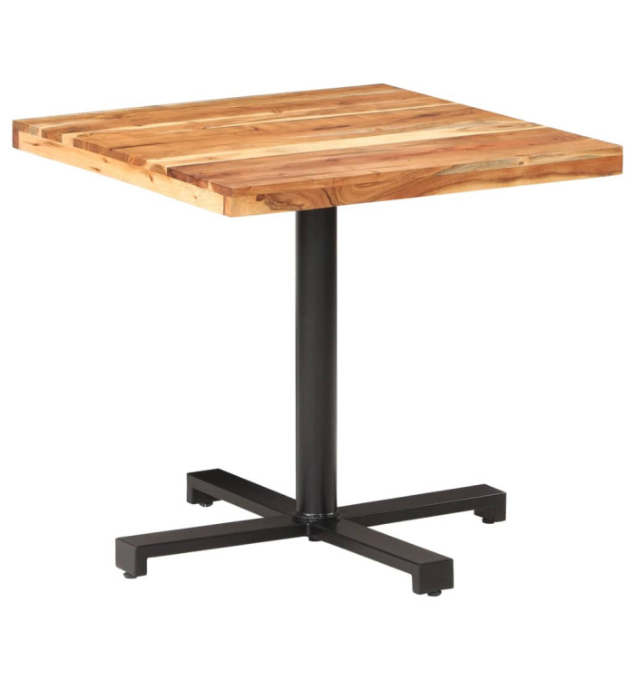 Table de bistro Carrée 80x80x75 cm Bois d'acacia massif | Mobilier & Déco