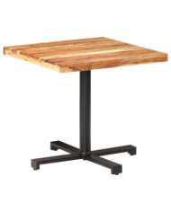 Table de bistro Carrée 80x80x75 cm Bois d'acacia massif | Mobilier & Déco