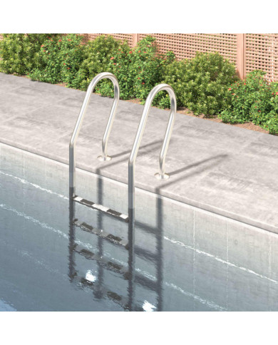 Échelle de piscine 54x38x184,5 cm acier inoxydable 304 | Mobilier & Déco