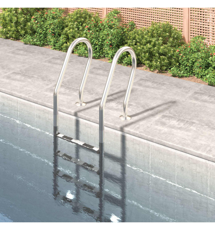 Échelle de piscine 54x38x184,5 cm acier inoxydable 304 | Mobilier & Déco