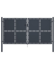Portail de jardin Acier 300 x 175 cm Anthracite | Mobilier & Déco