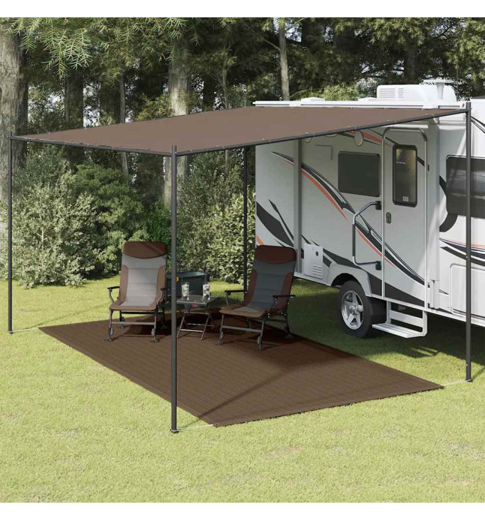 Tapis de tente 200x400 cm Marron | Mobilier & Déco