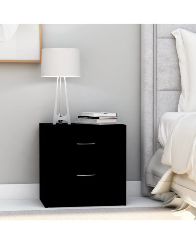 Table de chevet Noir 40x30x40 cm Bois d'ingénierie | Mobilier & Déco