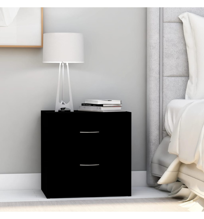 Table de chevet Noir 40x30x40 cm Bois d'ingénierie | Mobilier & Déco