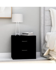 Table de chevet Noir 40x30x40 cm Bois d'ingénierie | Mobilier & Déco