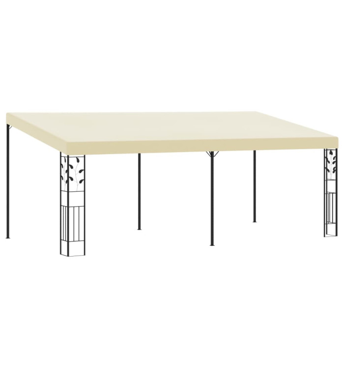 Belvédère à montage mural 6x3x2,5 m Crème | Mobilier & Déco