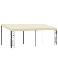 Belvédère à montage mural 6x3x2,5 m Crème | Mobilier & Déco