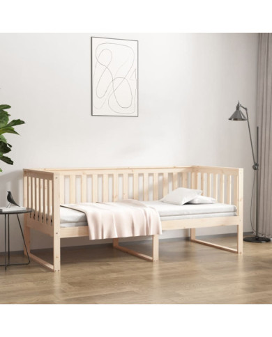 Lit de jour sans matelas 100x200 cm bois de pin massif | Mobilier & Déco