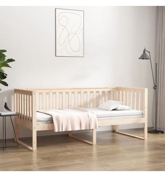Lit de jour sans matelas 100x200 cm bois de pin massif | Mobilier & Déco