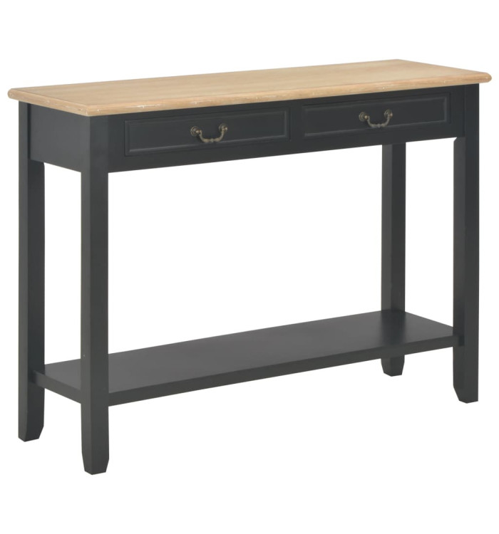 Table console Noir 110x35x80 cm Bois | Mobilier & Déco
