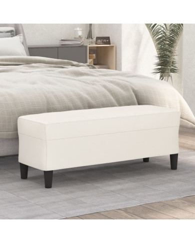 Banc Crème 100x35x41 cm Similicuir | Mobilier & Déco