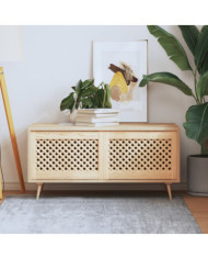 Portes d'armoires en treillis 2 pcs 59,5x39,5 cm pin massif | Mobilier & Déco