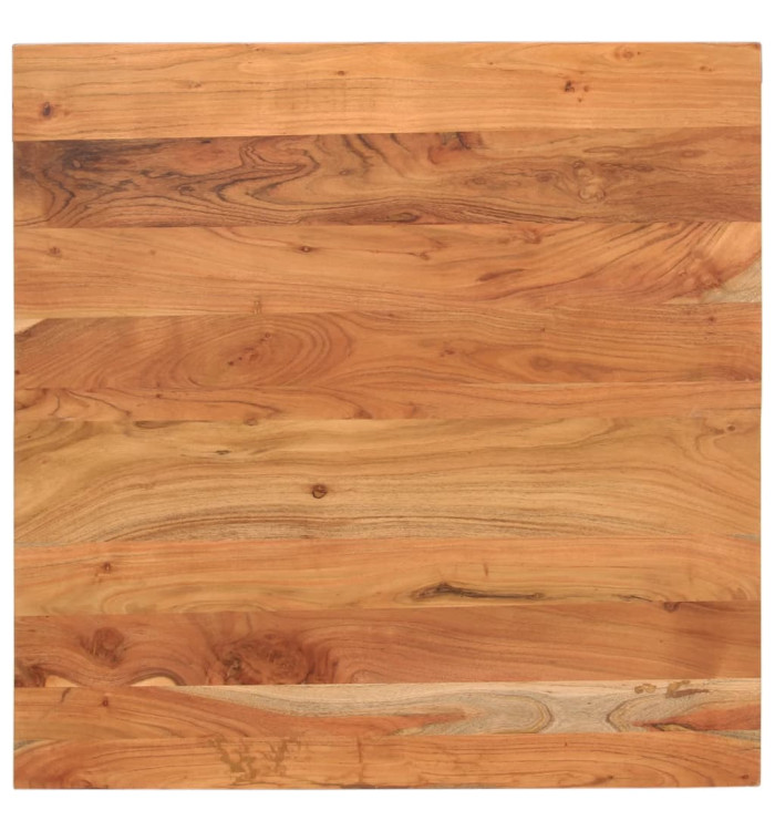 Dessus de table 80x80x2,5 cm carré bois massif d'acacia | Mobilier & Déco