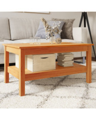 Table basse cire marron 80x50x40 cm bois massif de pin | Mobilier & Déco