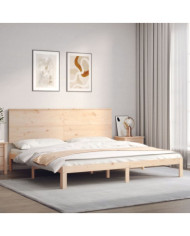 Cadre de lit sans matelas bois massif de pin | Mobilier & Déco