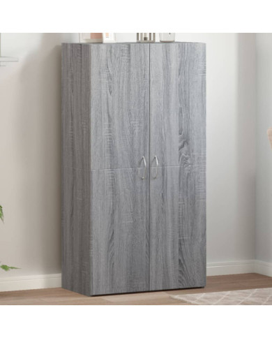 Armoire de classement sonoma gris 60x32x115cm bois d'ingénierie | Mobilier & Déco